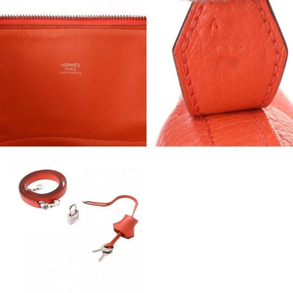 HERMES Bored 31 2WAY Orange poppy hand bag 800000133335000 - Picture 10 of 10